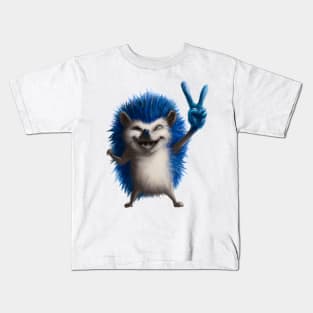Blue Hedgehog Kids T-Shirt